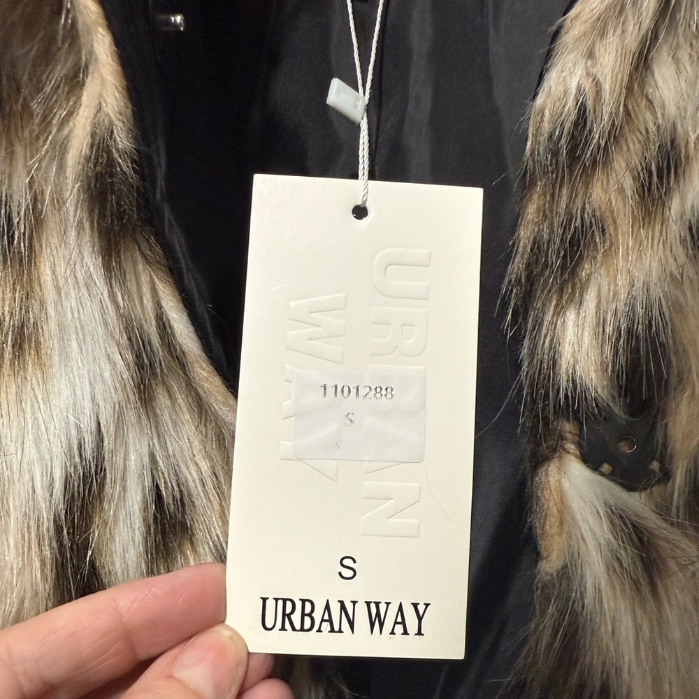 Urban Outfitters Black and Brown Teddy Jacket